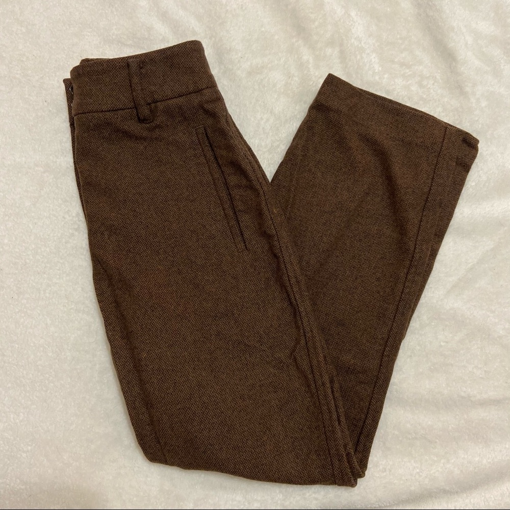 WILFRED JALLADE HIGH WAISTED BROWN TROUSER PANT